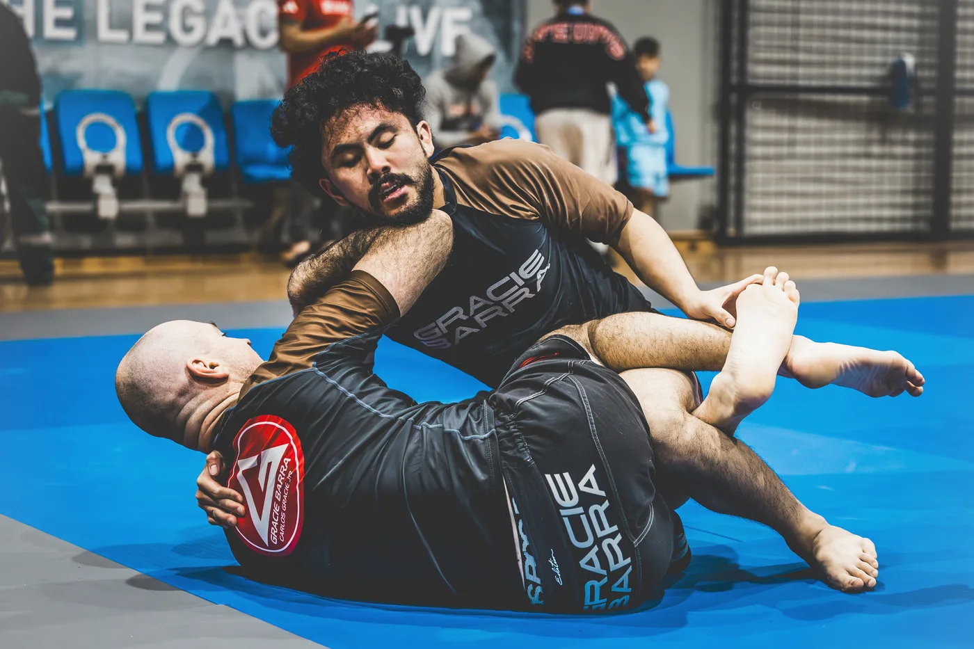Adults training together at Gracie Barra Holbrooks